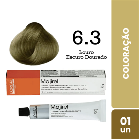 Coloração L'Oréal Majirel Cor 6.3 Louro Escuro Dourado