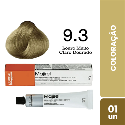 Coloração L'Oréal Majirel Cor 9.3 Louro Muito Claro Dourado