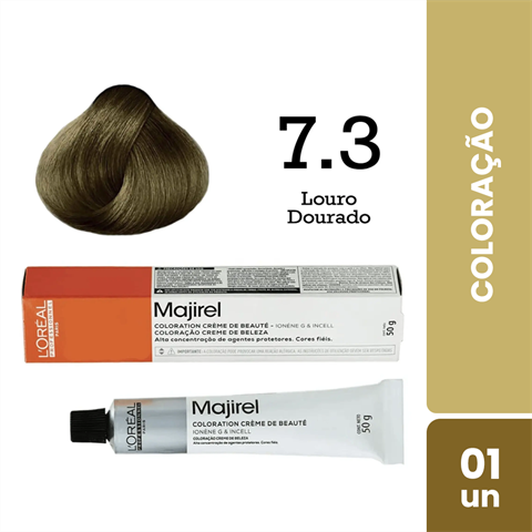 Coloração L'Oréal Majirel Cor 7.3 Louro Dourado
