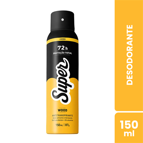 Desodorante Antitranspirante Cimed Super Aerossol Wood Com 150ml