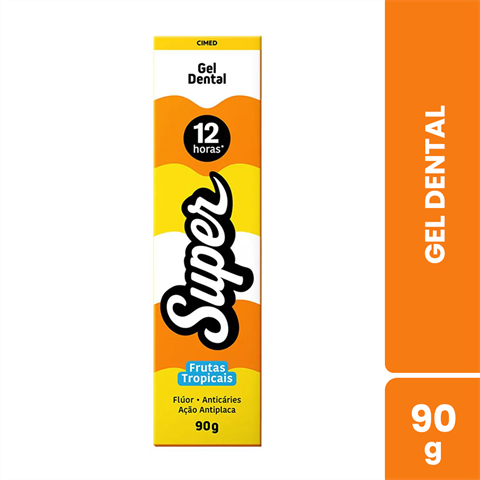 Gel Dental Cimed Super Sabor Frutas Tropicais Com 90g