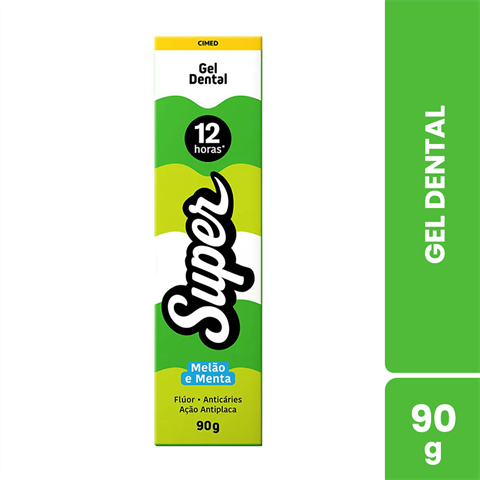 Gel Dental Cimed Super Sabor Melão E Menta Com 90g