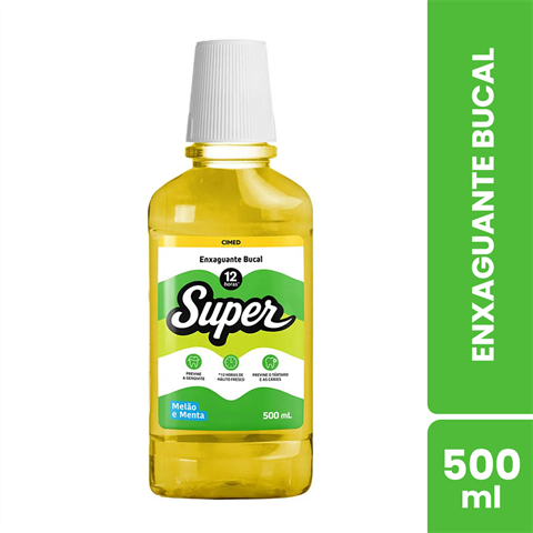 Enxaguante Bucal Cimed Super Sabor Melão E Menta Com 500ml