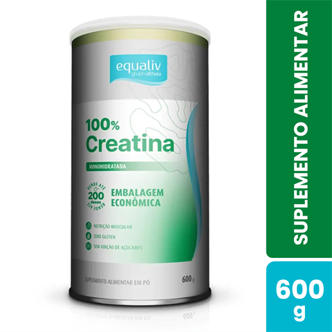 Suplemento Alimentar Equaliv 100% Creatina Com 600g