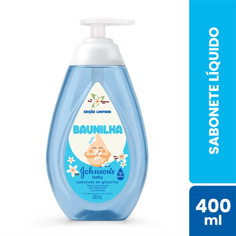 Sabonete Líquido Johnson's Baby Baunilha Com 400ml