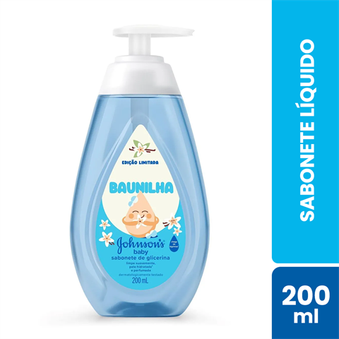 Sabonete Líquido Johnson's Baby Baunilha Com 200ml