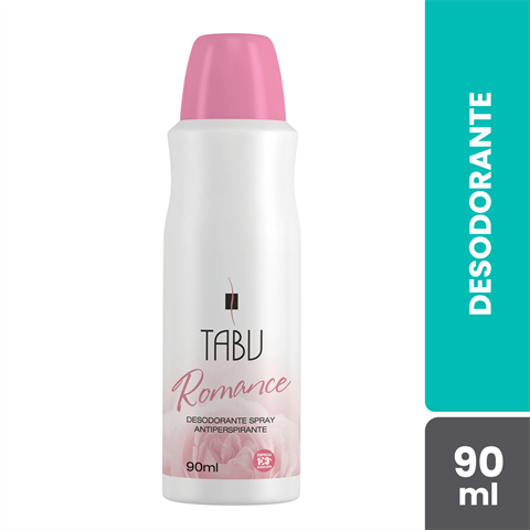 Desodorante Antitranspirante Tabu Spray Romance Com 90ml