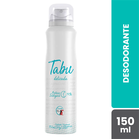 Desodorante Antitranspirante Tabu Aerossol Delicada Com 150ml