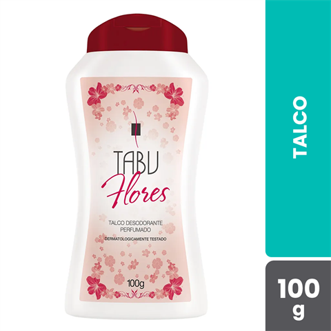 Talco Perfumado Tabu Flores Com 100g