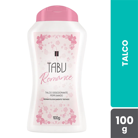 Talco Perfumado Tabu Romance Com 100g