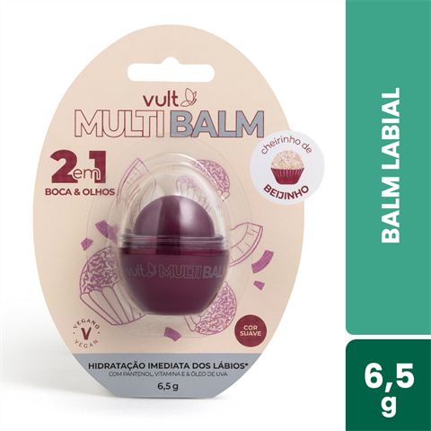 Multi Balm Vult 2 Em 1 Boca E Olhos Beijinho 6,5g