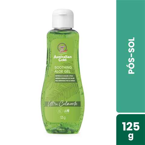 Gel Pós-Sol Australian Gold Soothing Aloe Gel Ultra Calmante Com 125g