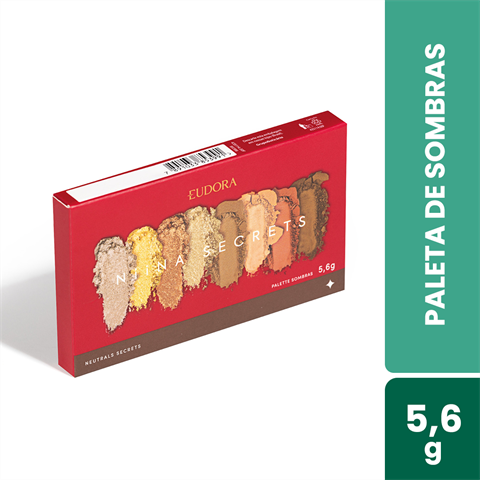 Paleta De Sombras Eudora Niina Secrets Neutrals Secrets 5,6g