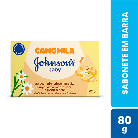 Sabonete Em Barra Johnson's Baby Camomila Com 80g