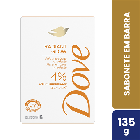 Sabonete Em Barra Dove Radiant Glow Com 135g