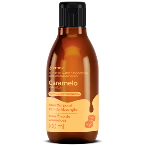 Óleo Corporal Farmax Caramelo 100ml