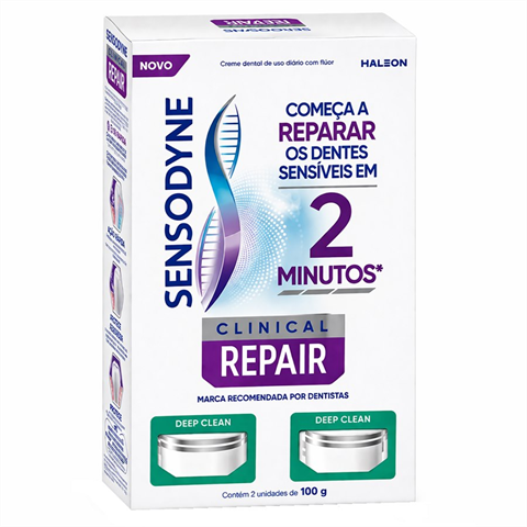 Pack Creme Dental Sensodyne Clinical Repair 2 Unidades De 100g