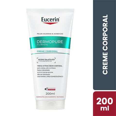 Creme Corporal Eucerin DermoPure Clinical Efeito Triplo Com 200ml
