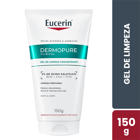 Gel De Limpeza Eucerin DermoPure Clinical Concentrado Com 150g