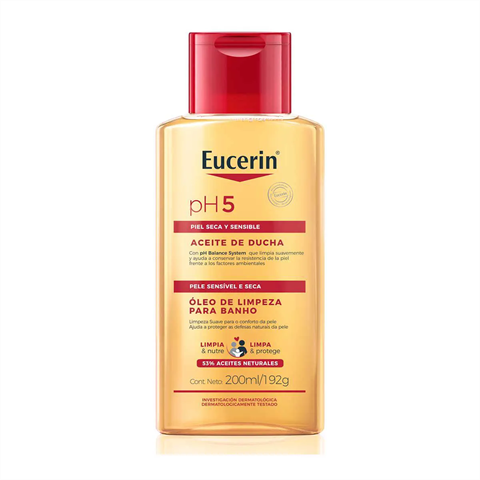Óleo De Limpeza Eucerin PH5 Para Banho 200ml