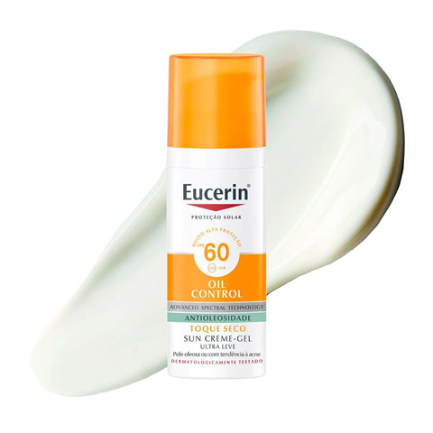 Protetor Solar Facial Eucerin Sun Oil Control FPS60 Antioleosidade 50ml