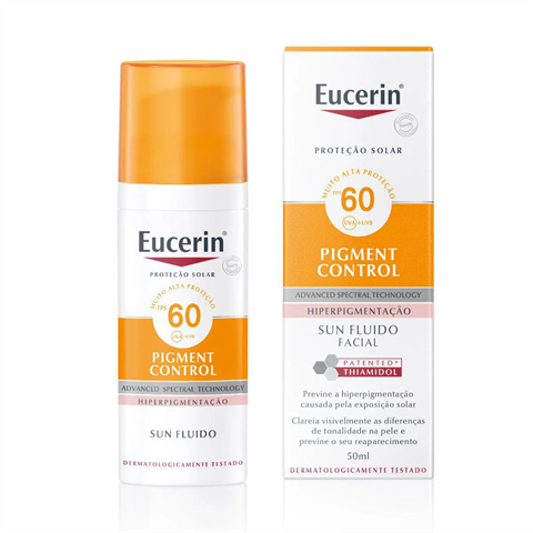 Protetor Solar Facial Eucerin Sun Pigment Control FPS60 Hiperpigmentação 50ml
