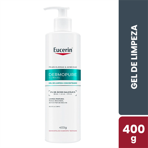 Gel De Limpeza Eucerin DermoPure Clinical Concentrado Com 400g