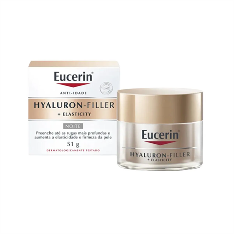 Creme Facial Eucerin Hyaluron-Filler + Elasticity Noite 51g