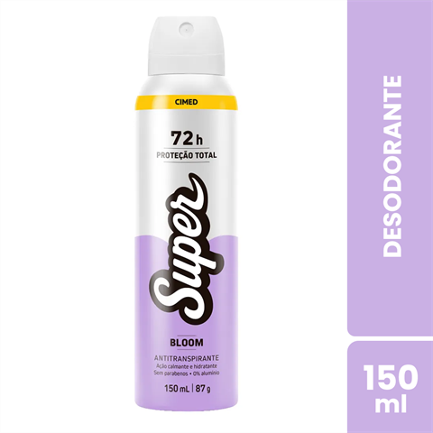 Desodorante Antitranspirante Cimed Super Aerossol Bloom Com 150ml
