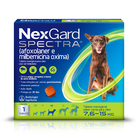 NexGard Spectra Cães De 7,6kg A 15kg