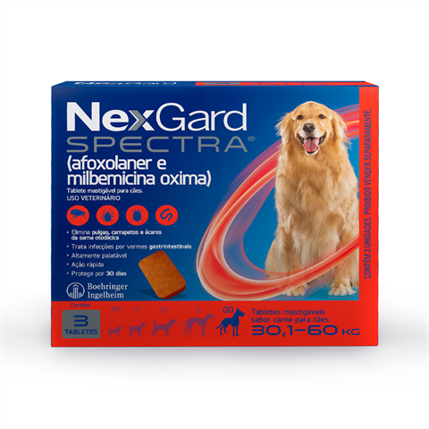 NexGard Spectra Cães De 30,1kg A 60kg