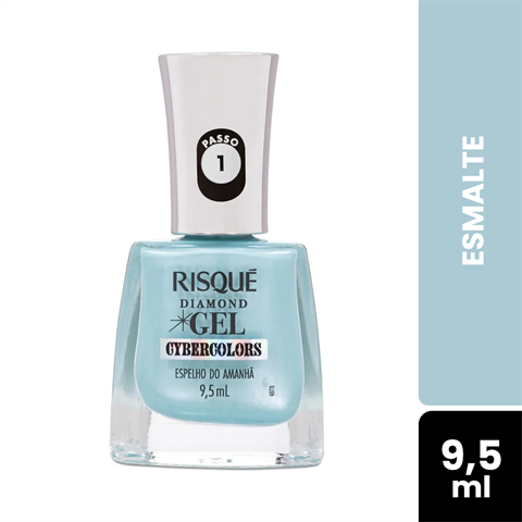 Esmalte Risque Diamond Gel Cybercolors Espelho Do Amanhã Com 9,5ml