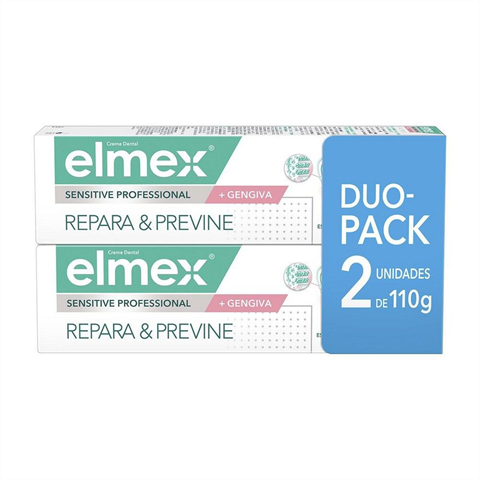 Pack Creme Dental Elmex Sensitive Professional + Gengiva Com 2 Unidades De 110g