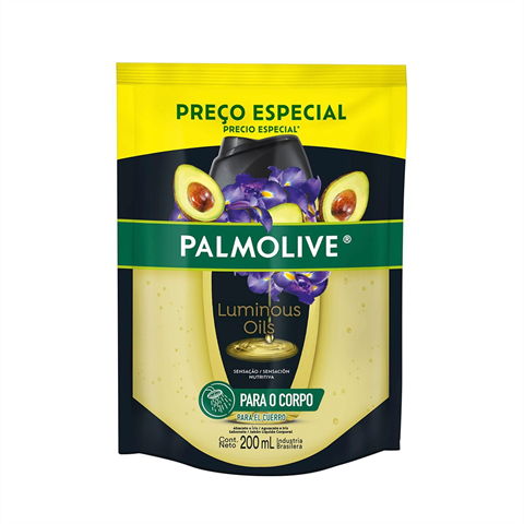 Sabonete Líquido Palmolive Luminous Oils Abacate E Íris Refil 200ml