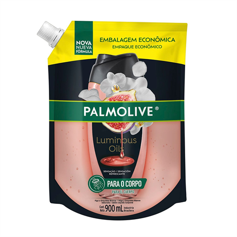 Sabonete Líquido Palmolive Luminous Oils Figo e Orquídeas Brancas Refil 900ml