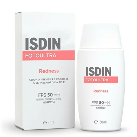 Protetor Solar Facial Isdin Fotoultra Redness FPS50 Com 50ml
