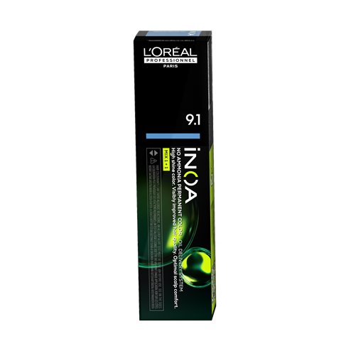 Coloração Inoa 9.1 Louro Muito Claro Acinzentado Com 60g