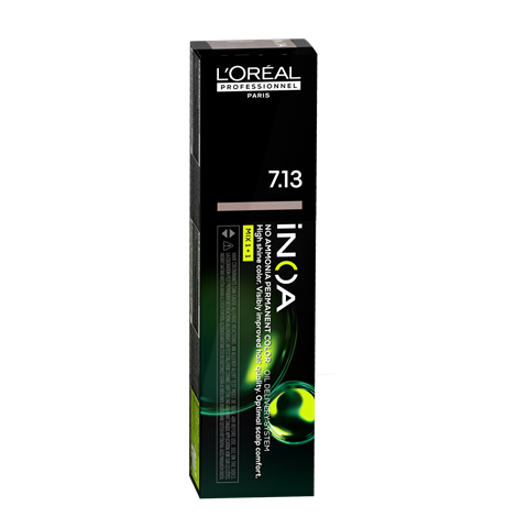 Coloração Inoa Cor 7.13 Louro Cinza Dourado Com 60g