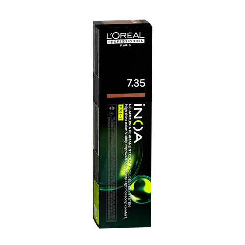 Coloração Inoa 7.35 Louro Dourado Acaju Com 60g