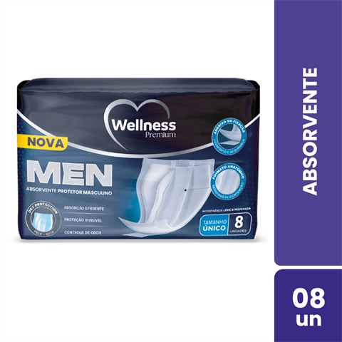 Absorvente Wellness Protetor Masculino Com 20 Unidades
