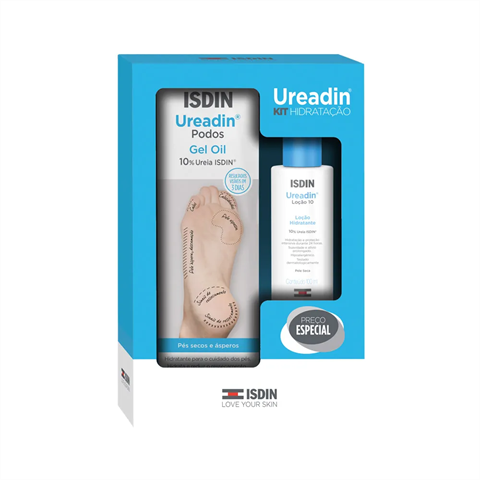 Kit Isdin Ureadin Podos Gel Oil 80,25g + Loção Hidratante 100ml