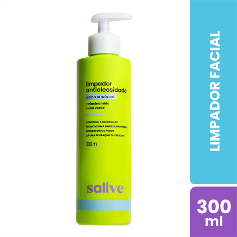 Limpador Facial Sallve Antioleosidade Com 300ml