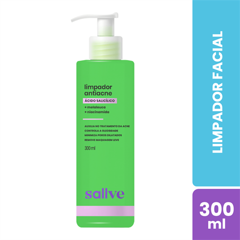 Limpador Facial Sallve Antiacne Com 300ml