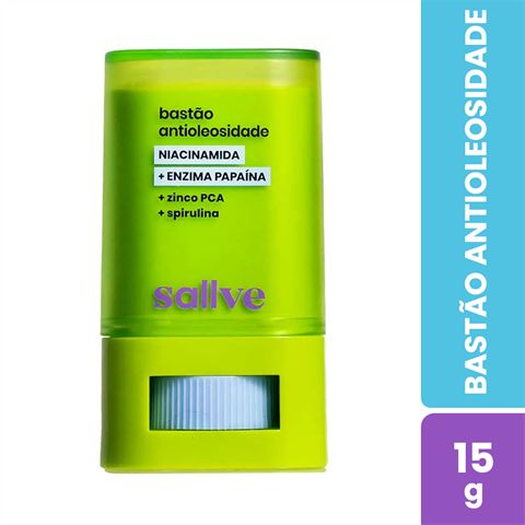 Bastão Antioleosidade Sallve Facial Com 15g