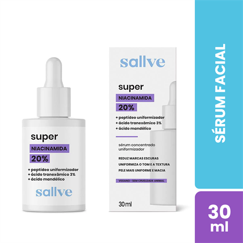 Sérum Facial Sallve Super Antimanchas Niacinamida 20% Com 30ml
