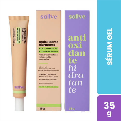Sérum Gel Facial Sallve Antioxidante Hidratante Com 35g
