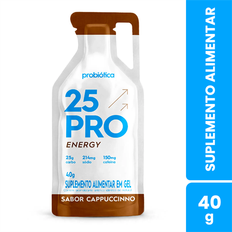 Suplemento Alimentar Em Gel Probiótica 25 PRO Energy Sabor Cappuccino 40g