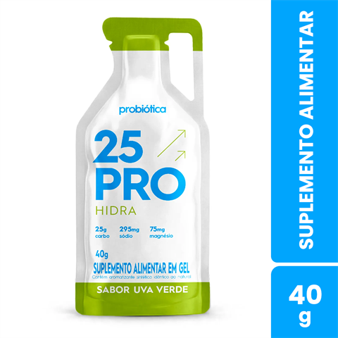 Suplemento Alimentar Em Gel Probiótica 25 PRO Hidra Sabor Uva Verde 40g