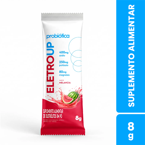 Suplemento Alimentar Em Pó Probiótica EletroUp Sabor Melancia 8g