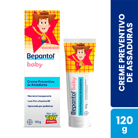 Creme Preventivo Para Assaduras Bepantol Baby Toy Story Com 120g